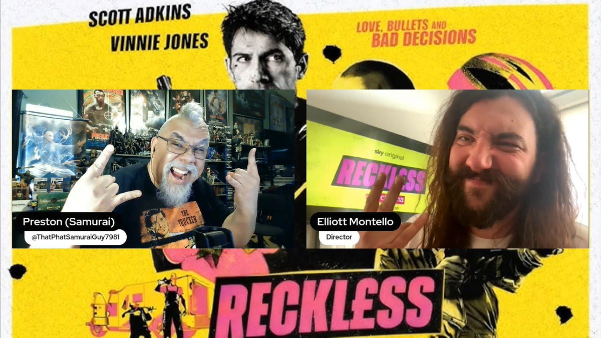 I'm here with special guest director Elliott Montello! We discussed his gangster comedy RECKLESS (2026), starring Scott Adkins &amp; Vinnie Jones, only on THE MOVIE DOJO PODCAST! It will premiere today at 12:00 pm Pacific time! youtu.be/RwY27fY9qtQ