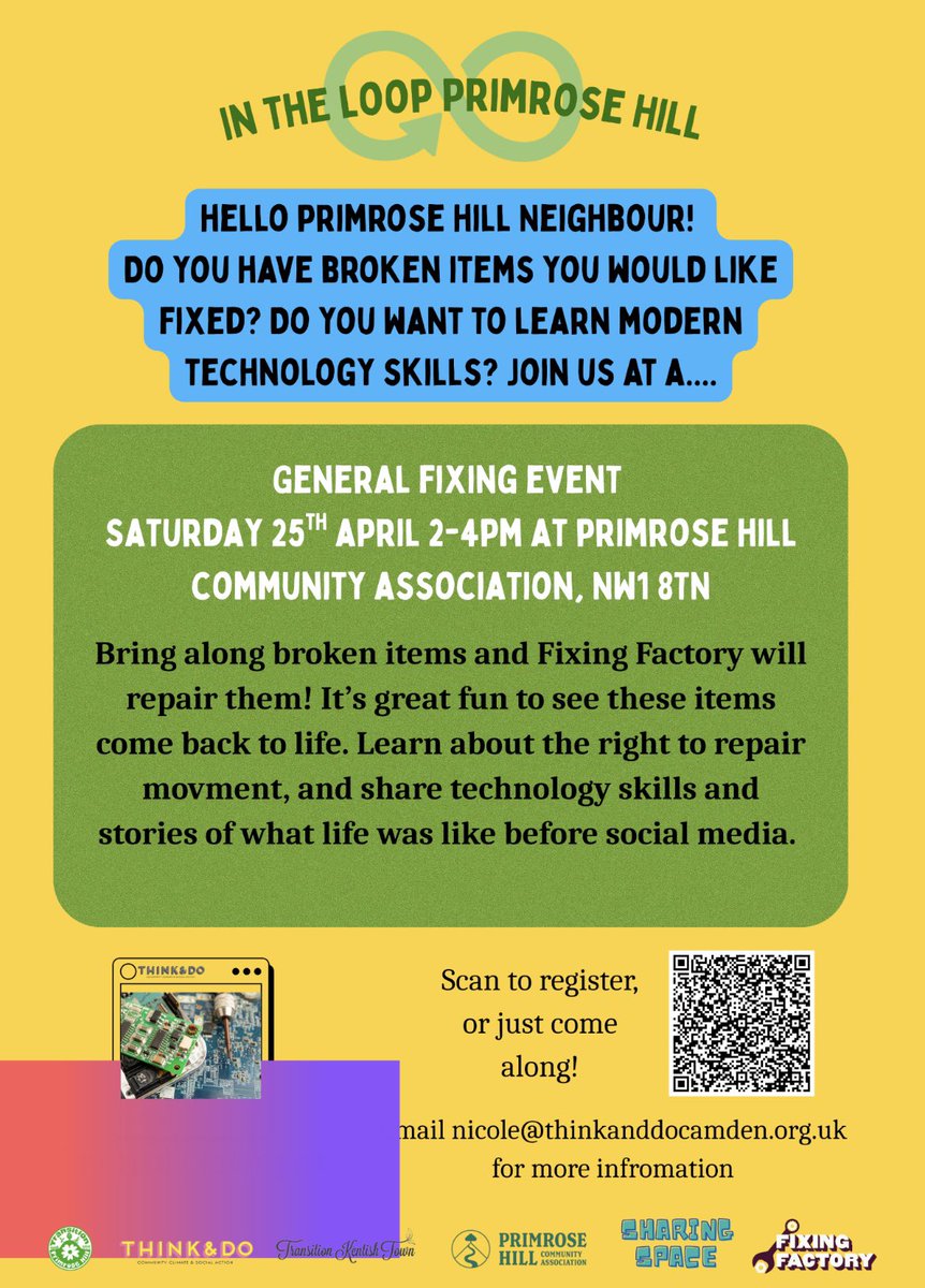 tkentishtown's tweet photo. Need anything fixing? Join us this Sat… @CamdFixFactory https://t.co/1PPqPUqoBU