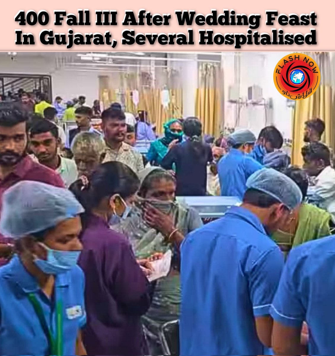 uroojturabi5's tweet image. Over 400 people fall ill after suspected food poisoning at a wedding in #Gujarat's Dahod. Several people have been hospitalised and a probe is underway by health officials.
