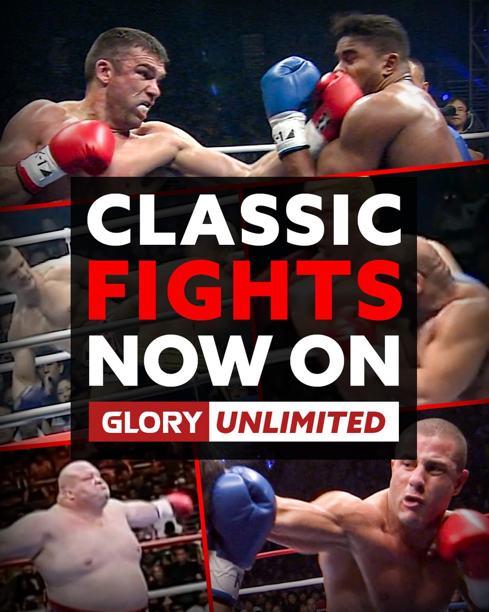 ALL GLORY Events AND Classic Fights are available NOW with membership at GLORY Unlimited! Watch back some kickboxing classics and all of the very best the sport has to offer.

Link in description!