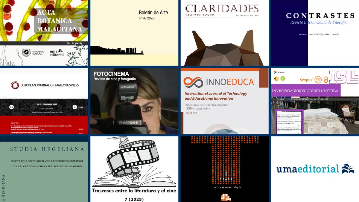 umaeditorial's tweet photo. 🆕 Cuatro revistas editadas en @infouma han sido indexadas en el primer cuartil del índice SJR 2025 🥳🙌 ¡Enhorabuena!

📈 @RInnoeduca accede por primera vez a este prestigioso ranking calculado sobre la base de datos de Scopus

ℹ Más información: https://t.co/KEtqm76zM6 https://t.co/Gz5Cdx5REL