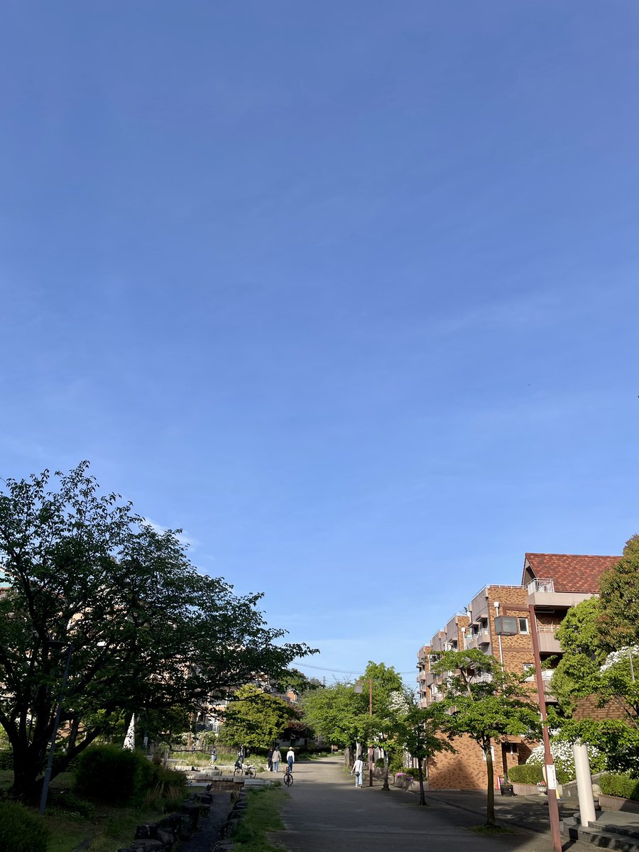 真夏のような陽が傾き、涼しい風が拭きはじめた空の下、ワントレのセッションに向かいます。
#今日の空