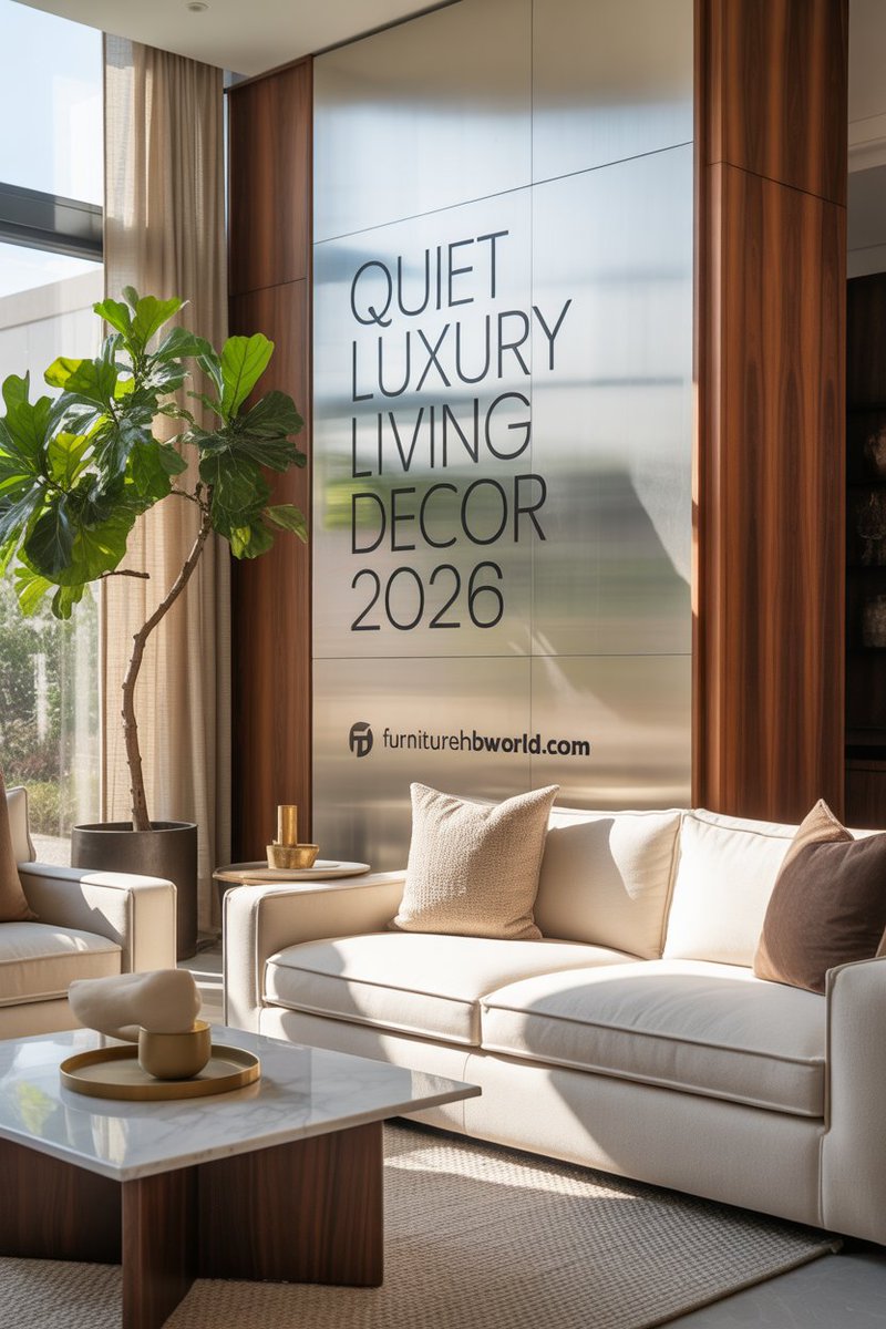 Furniturehub678's tweet image. 2026 Living Room Trend You Can’t Ignore 🔥
Description: Quiet luxury is taking over—simple, calm, and effortlessly expensive.
Hashtags: #HomeTrends2026, #QuietLuxury, #ModernLiving