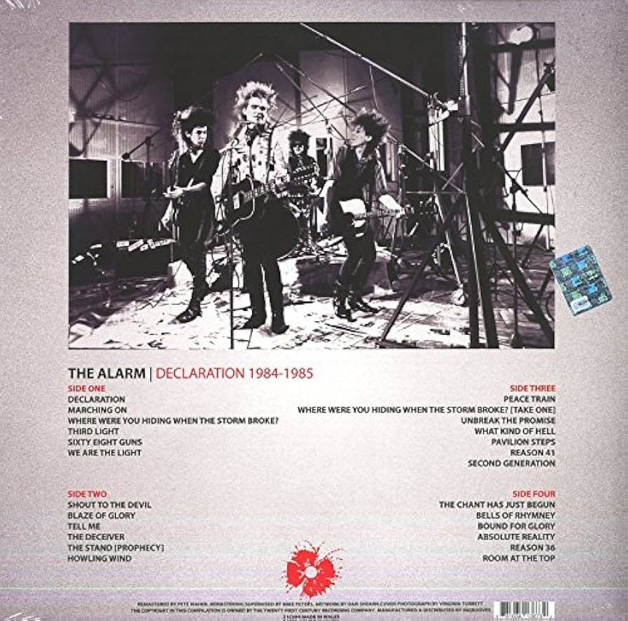lee0969's tweet image. On this day in 1984 No 59 UK Album Chart The Alarm with their debut album “Declaration” Described at the time as playing every track like it’s the climax of their set. A brilliant album and I’ll choose “Sixty Eight Guns” how about you? #1980s #TheAlarm @jillwebb2005 @nikidoog