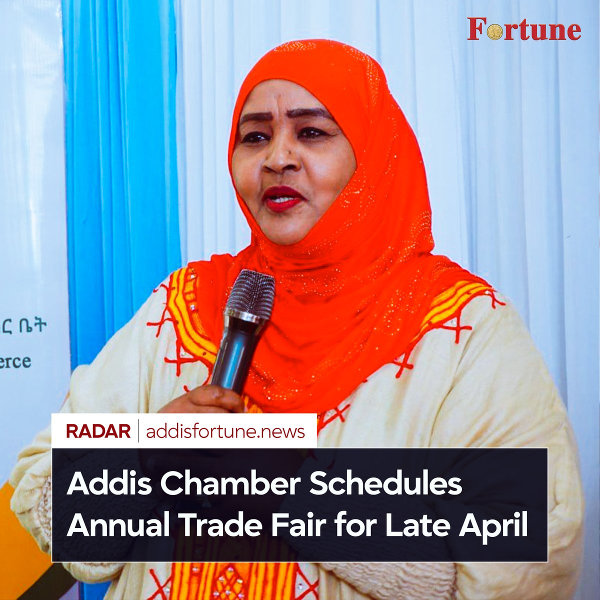 addis_fortune's tweet image. The Addis Abeba Chamber of Commerce &amp;amp; Sectoral Associations (AACCSA) is set to host the 27th Addis Chamber International Trade Fair, scheduled to open on April 23, 2026, at the Addis Abeba Exhibition Centre. #Chamber #Trade #Fair #Ethiopia

Read more - shorturl.at/2Pulj