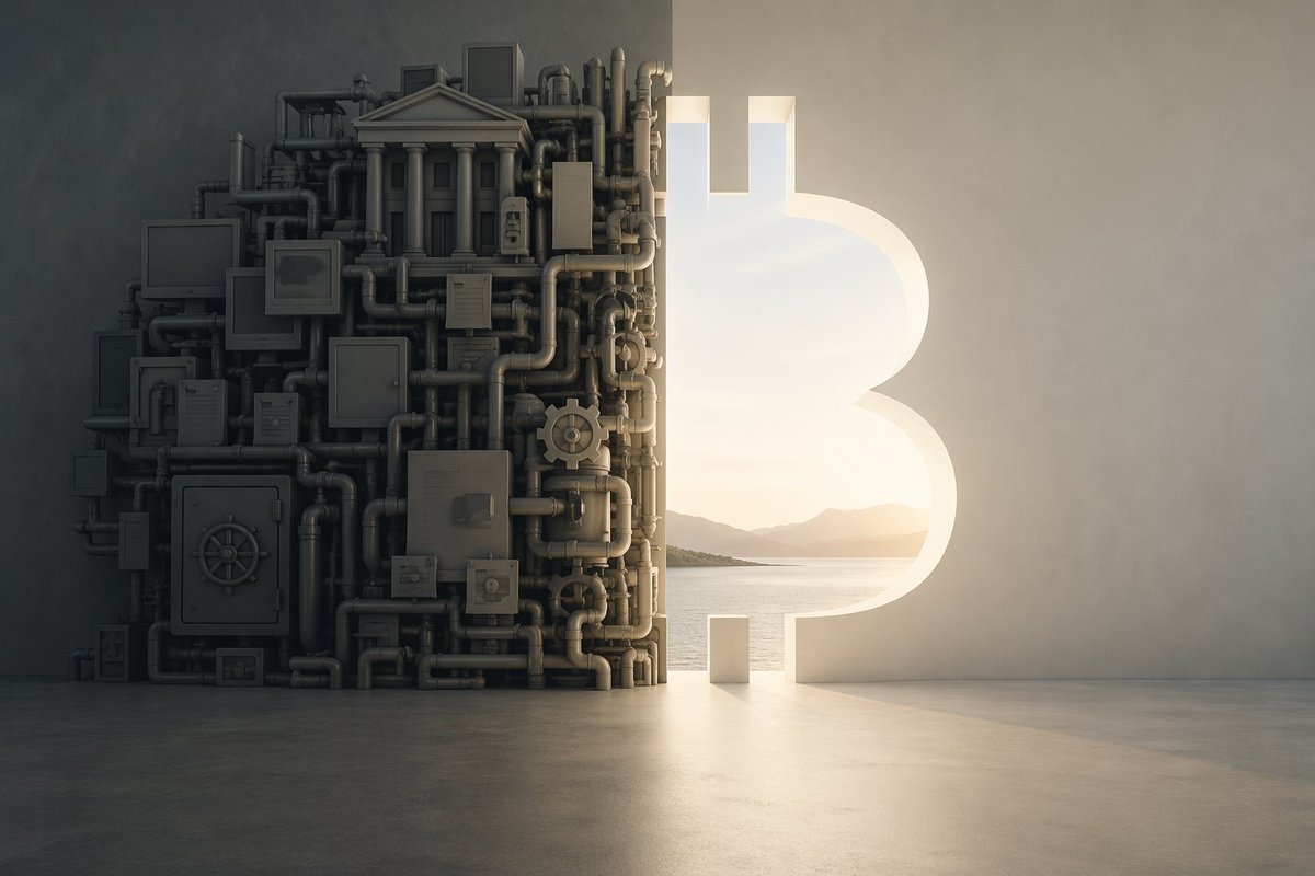BitcoinELI5's tweet photo. Bitcoin makes the current system easier to see, not just easier to criticize. 

A different design has a way of revealing assumptions that had been hiding in plain sight. https://t.co/Ij38zbaLej