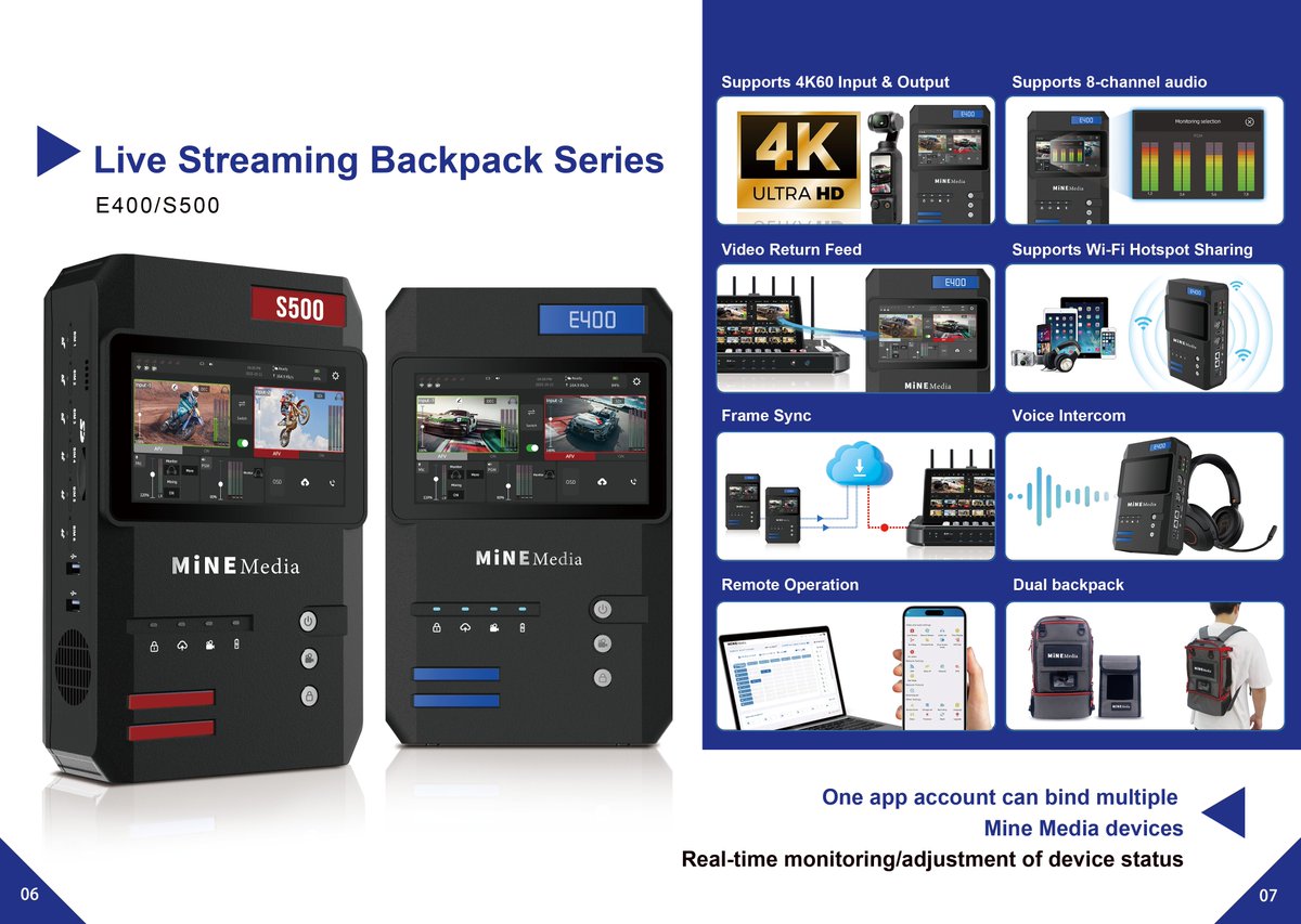 MangoChan12's tweet photo. 📡 Unleash the ultimate live production rig.

Meet the Mine E400 4K60 5G Streaming Backpack — a portable broadcast beast that redefines remote streaming. 

From field production to live sports, news, or events — stay bonded, stay broadcast-ready. https://t.co/X4ublGXmfM