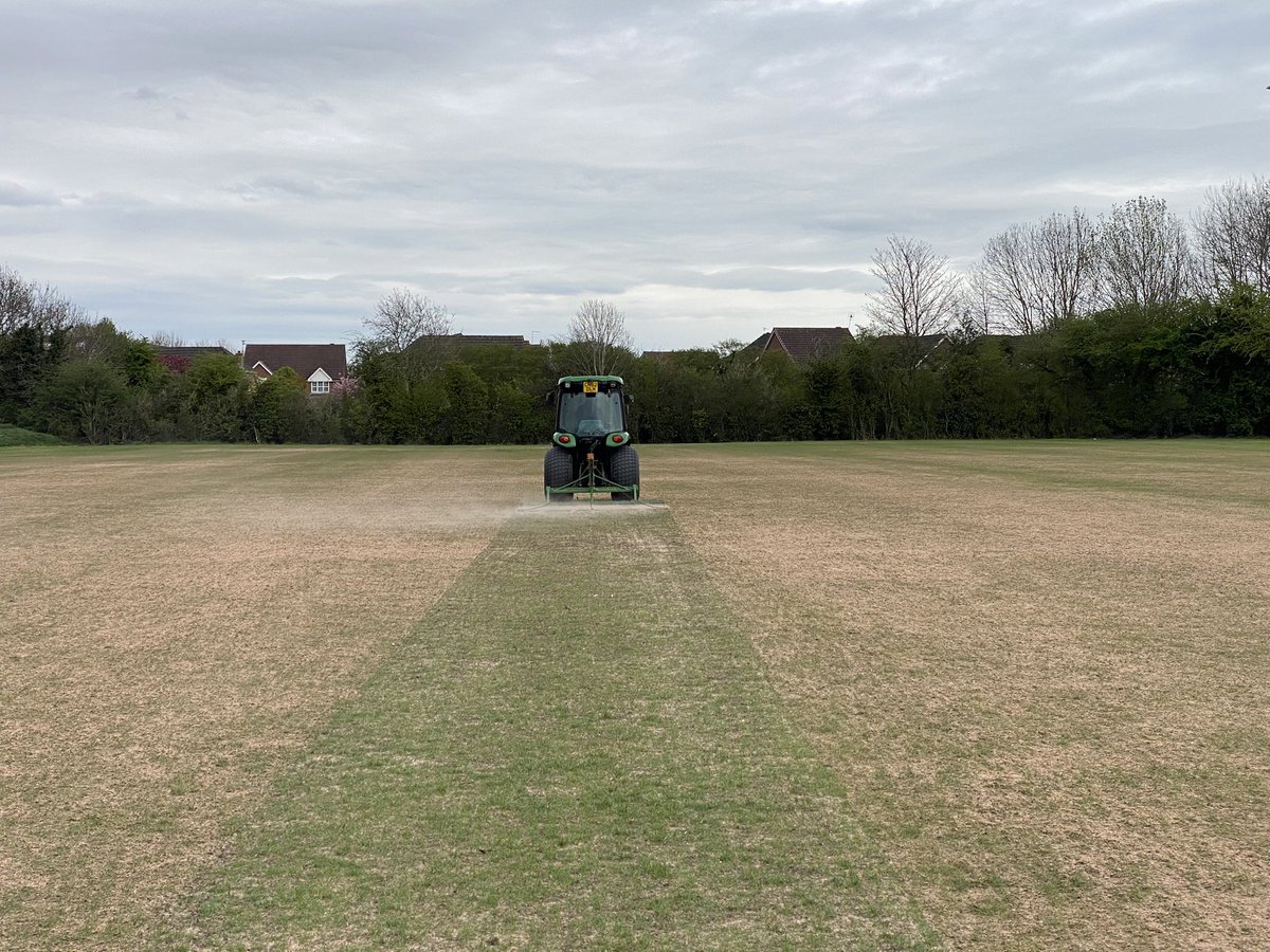 PPUKLTDAE's tweet photo. @PitchesUk having a good couple of days at West Bridgeford Rugby Club doing the end of season renovations. @WiedenmannUK @CampeyTurfCare working well together. #grassrootsrugby #Sportsturfmaintenance https://t.co/dgaMhyQ520
