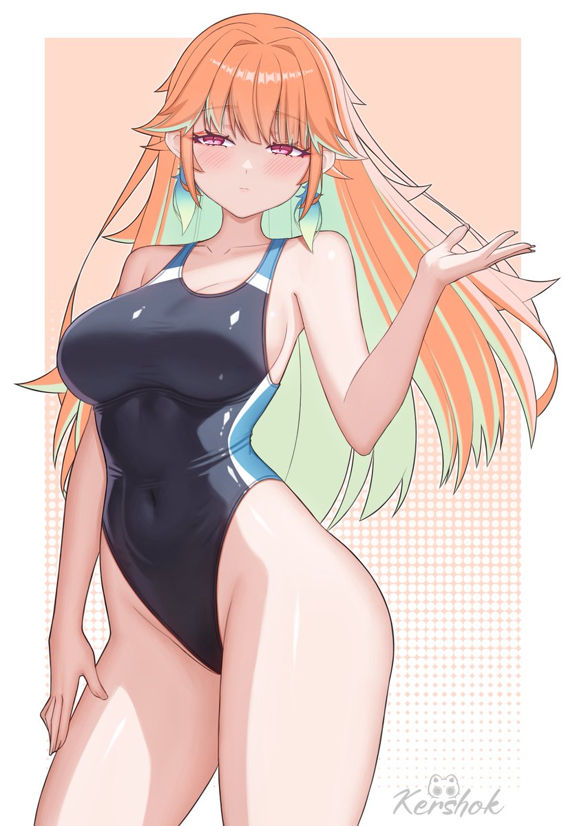 Kershokart's tweet image. Swimsuit Wawa 
#KFPicasso #HololiveEN