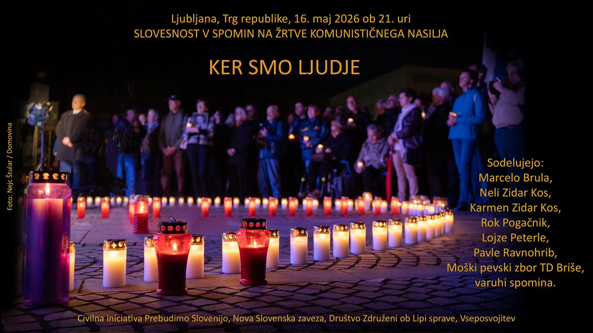 Slovesnost v spomin na žrtve komunističnega nasilja

16. maj 2026 ob 21. uri