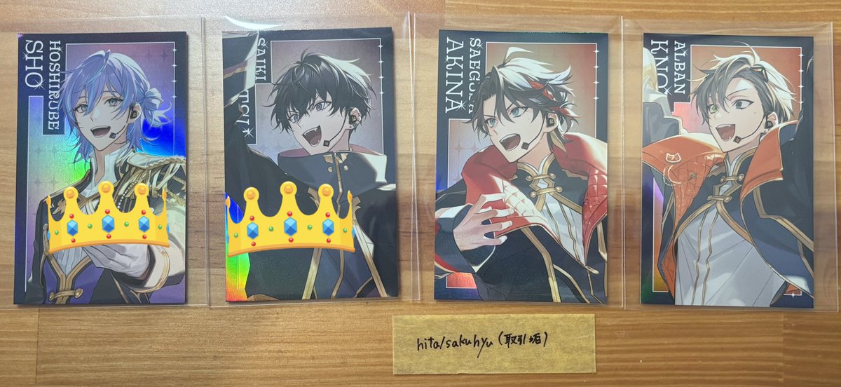 kapi_trade's tweet photo. @hitatrhki はじめまして、検索より失礼いたします。
当方、画像①を1枚ずつ所持しております。
お借りした画像👑1枚ずつとの交換は可能でしょうか？
ご検討よろしくお願いいたします。 https://t.co/IGMK7fKdge