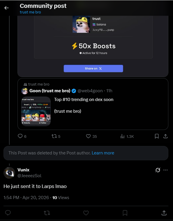 Goon (trust me bro) tweet media