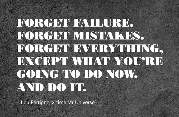 FiveFitness's tweet image. If you keep thinking and focusing on what needs to be done or what went wrong in the past, you're never going to make the correct steps going forwards in your pursuit of success!   

#Motivation #FailForward #Gym #Goals #Dreams #Effort #Grind #Motivation #Workout