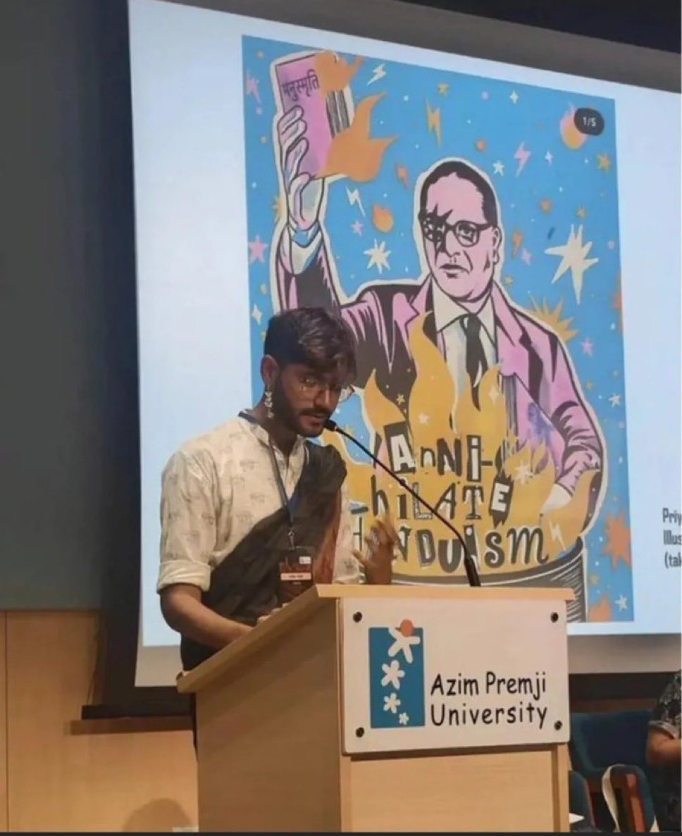 openletteryt's tweet image. There is a basic ethical principle involved here that goes far beyond one poster or one campus event.

A university, public platform, or intellectual space can host criticism of any religion, tradition, scripture, or social practice. Debate, dissent, reform, and even sharp