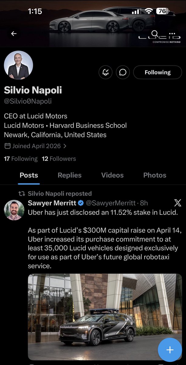 Lucid Group 2028 millionares tweet media
