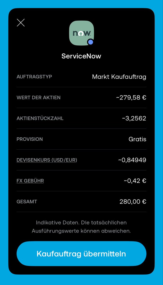 Erwinxthi's tweet image. Meine zweite Position im Projekt Portfolio: $NOW

220€ sind bereits investiert.
280€ kaufe ich nach.

Insgesamt 500€ 

Wenn die Aktie nochmal fallen würde, würde ich aufstocken auf 
1.000€ - 1.500€

#Projekt
#Buythedip