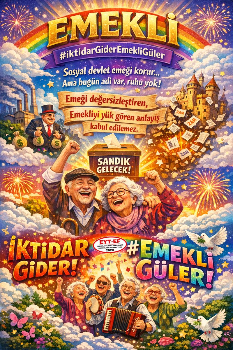 8 bin liralık seyyanen zam neden emeklilere yapılmadı?
#Emekli bu ülkenin yurttaşı değil mi?
<a href="/RTErdogan/">Recep Tayyip Erdoğan</a> <a href="/dbdevletbahceli/">Devlet Bahçeli</a>
<a href="/isikhanvedat/">Prof. Dr. Vedat Işıkhan</a> <a href="/memetsimsek/">Mehmet Simsek</a>
<a href="/Akparti/">AK Parti</a> <a href="/MHP_Bilgi/">MHP</a> <a href="/_cevdetyilmaz/">Cevdet Yılmaz</a>
#iktidarGiderEmekliGüler
#EkYasaGelir5000KısmiGüler