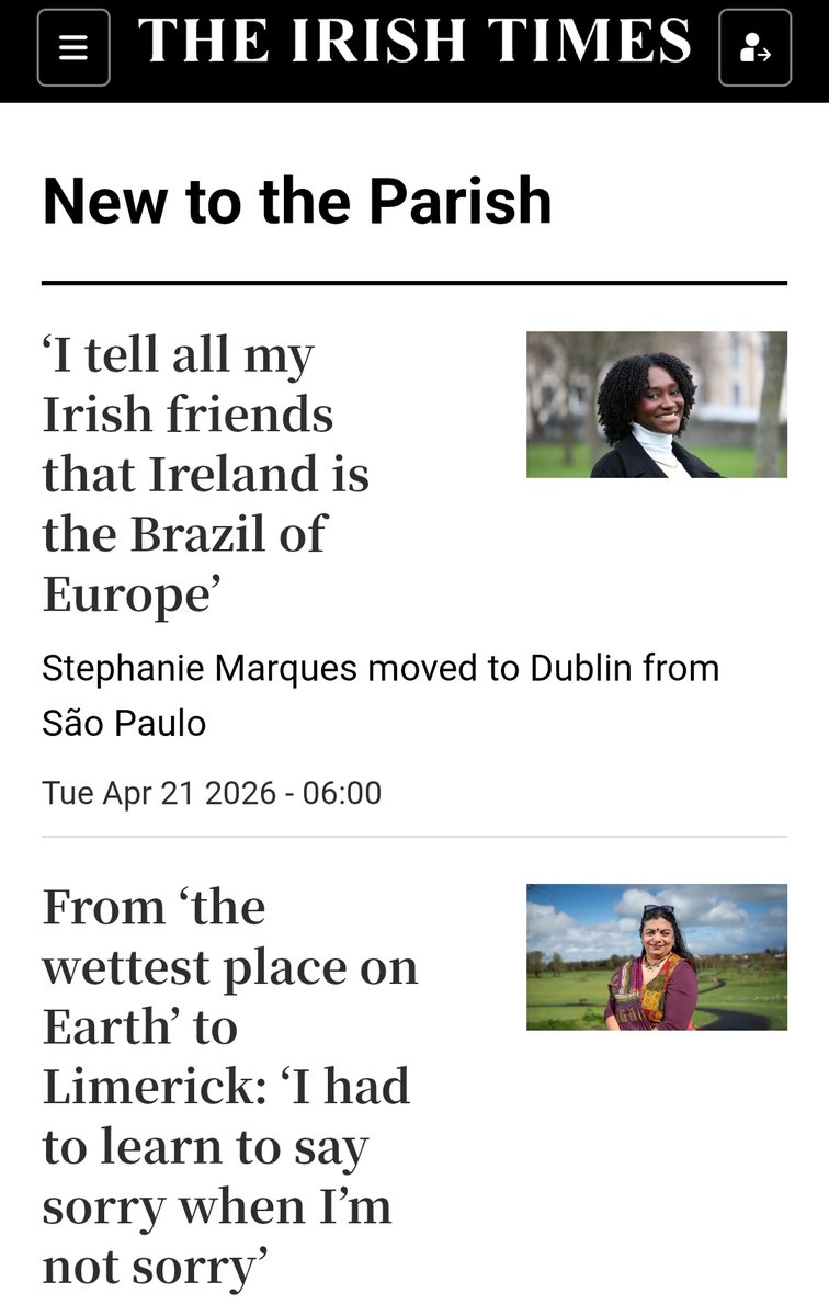 noshiteplease's tweet image. #NewToTheParish #Immigration 

People actually think I'm joking, the Orish @IrishTimes has a full section on new to the Parish virtue signalling.

irishtimes.com/tags/new-to-th…