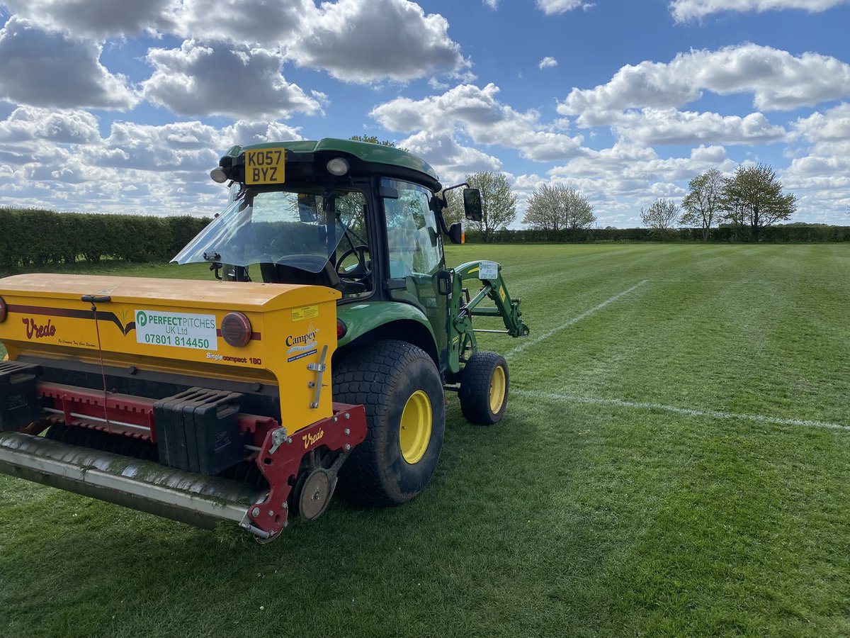 PPUKLTDAE's tweet photo. @WeAreNavenby @exton_keith have some DLF PM79 put back in their pitches. Great to see how they are looking after a tough wet winter. @CampeyTurfCare #sportsturfmaintenance #grassrootsfootball https://t.co/YoHNBkn3Ln
