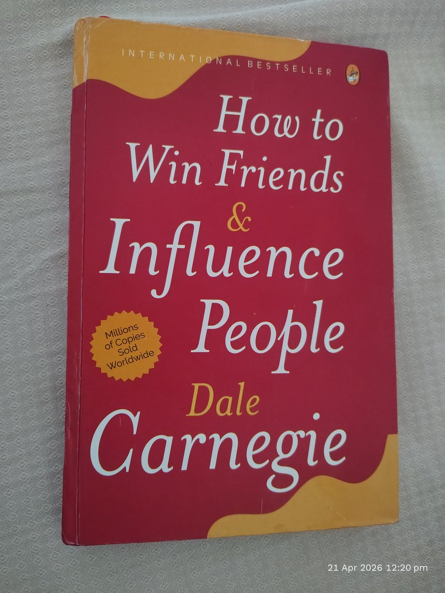 itsMadhava23's tweet image. Finally, this extraordinary book is finished. #dalecarnegie #friends #success #bookstoread #BookRecommendations