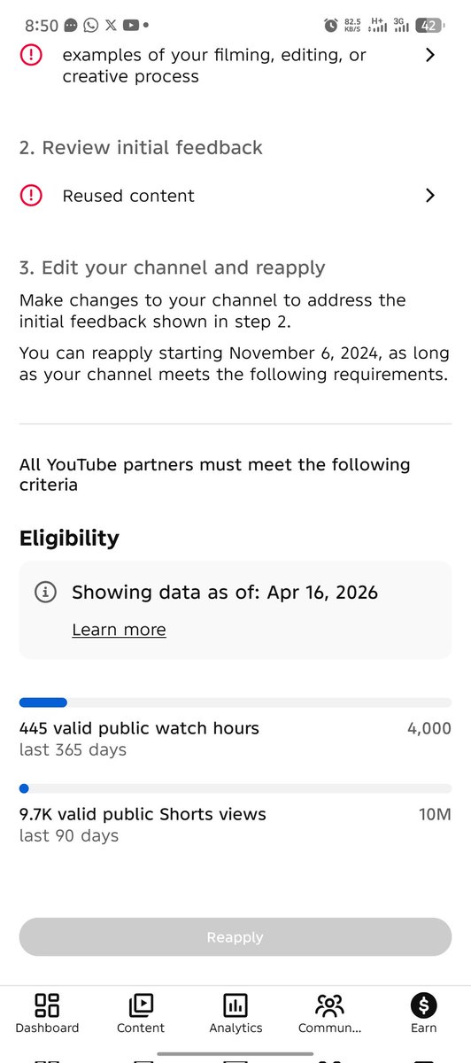 HeroGodsGeneral's tweet photo. @TeamYouTube Earn tab https://t.co/uplhTDsDf6