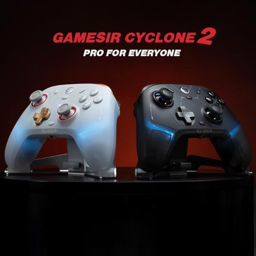 DitCompany's tweet image. GameSir Cyclone 2 PC Controller Mag-Res TMR Sticks 1000Hz Report Rate Hall &amp;amp; Micro 2-in-1 Triggers RGB Lighting with Charging Dock for PC/Switch/iOS/Android (Black)
#controller #wireless #portable #gamepad #compact #lightweight #bluetooth