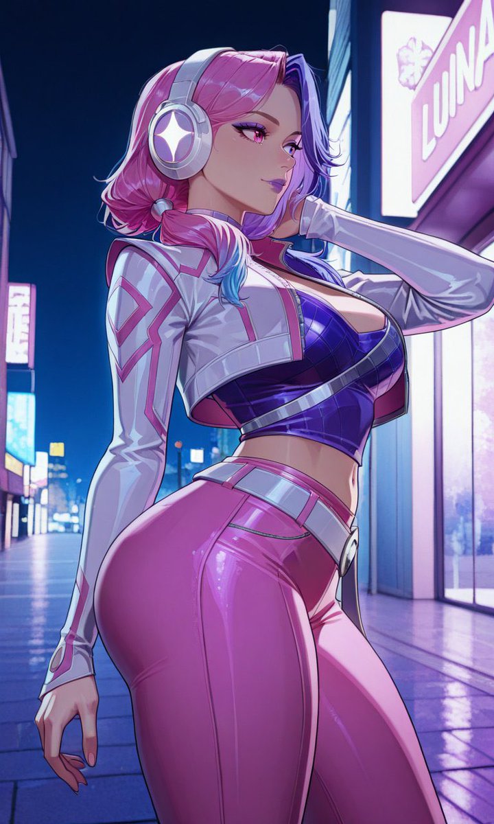 “This new outfit fits me so well. Maybe I should wear this when going out.”