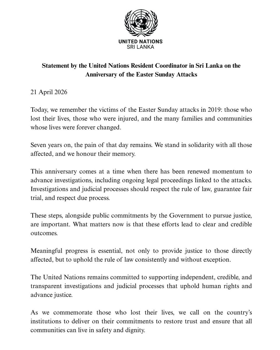 UN in Sri Lanka tweet media