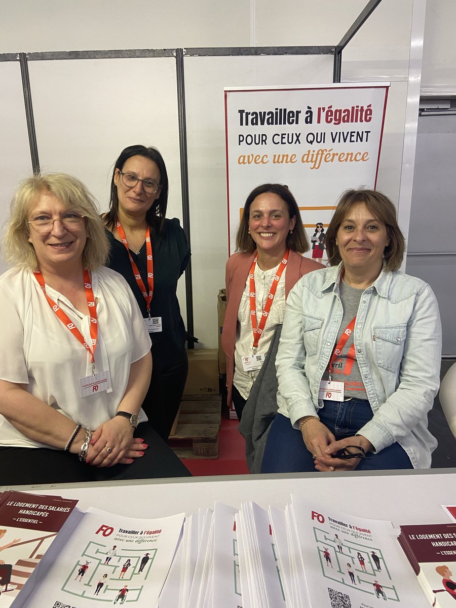 HandicapFO's tweet image. La Mission #Handicap présente au 26me congrès confédéral @force_ouvriere qui se tient à Dijon du 20 au 24 avril 2026. Merci à Annabelle Lavoine, référente handicap de Côte-d’Or et Nadia Bosc de l’@Agefiph_