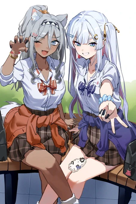 ギャルが似合いそうな2人 #超かぐや姫