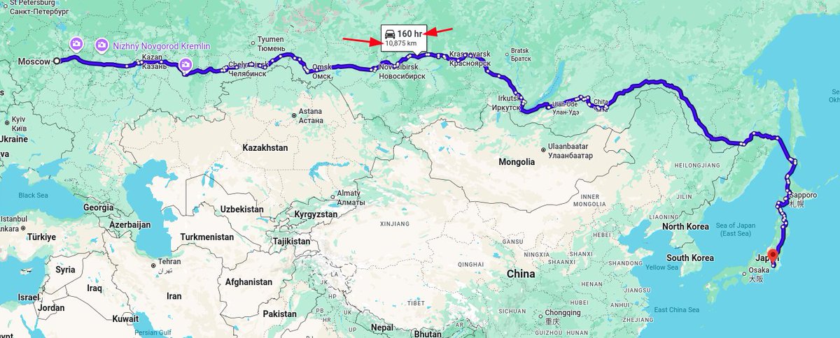 Just_a_GA_Snail's tweet photo. @030jjh @Tyromon1510 @RX_9999_2 The original proposal of "Go buy it in japan" is absurd. Is simple geography. I am not talking about piracy but is naive to ignore the distances:

Rusia
No flights, 6 days and almost 11,000 km
vs
Brasil
Flight, 1 day and 18,533 km
vs
Korea
Flight, 2 hours and 1,230 km https://t.co/y4MxFvTE8G