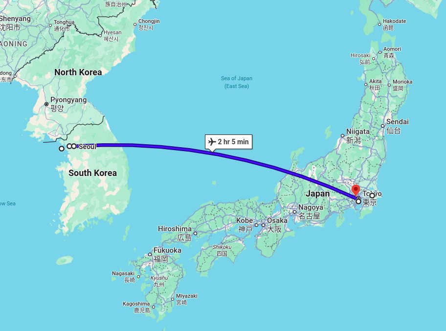 Just_a_GA_Snail's tweet photo. @030jjh @Tyromon1510 @RX_9999_2 The original proposal of "Go buy it in japan" is absurd. Is simple geography. I am not talking about piracy but is naive to ignore the distances:

Rusia
No flights, 6 days and almost 11,000 km
vs
Brasil
Flight, 1 day and 18,533 km
vs
Korea
Flight, 2 hours and 1,230 km https://t.co/y4MxFvTE8G