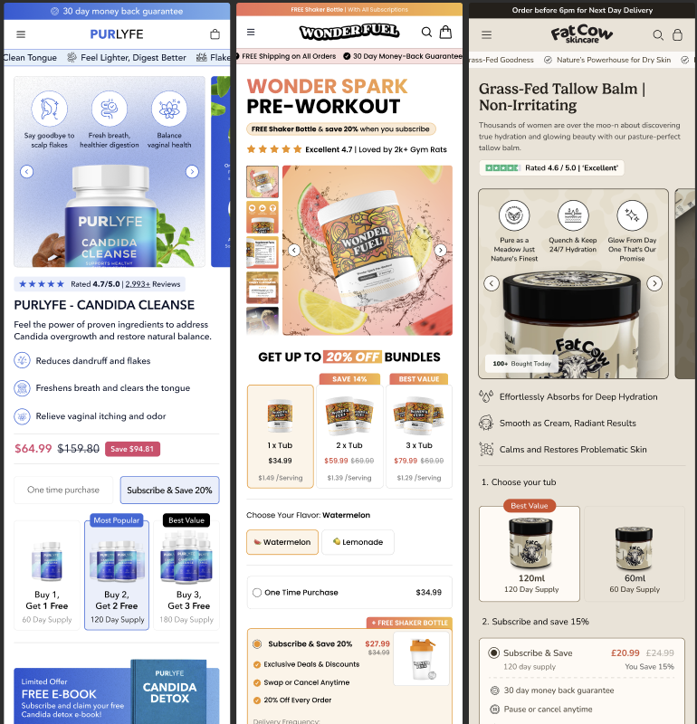 We see so many pages where the hierarchy is doing nothing for the buyer - eye wanders, the path isn't there, you can see it in the session recordings.

Visual hierarchy is buyer pathing. When it's working the customer gets led through the page without realising. When it's not,