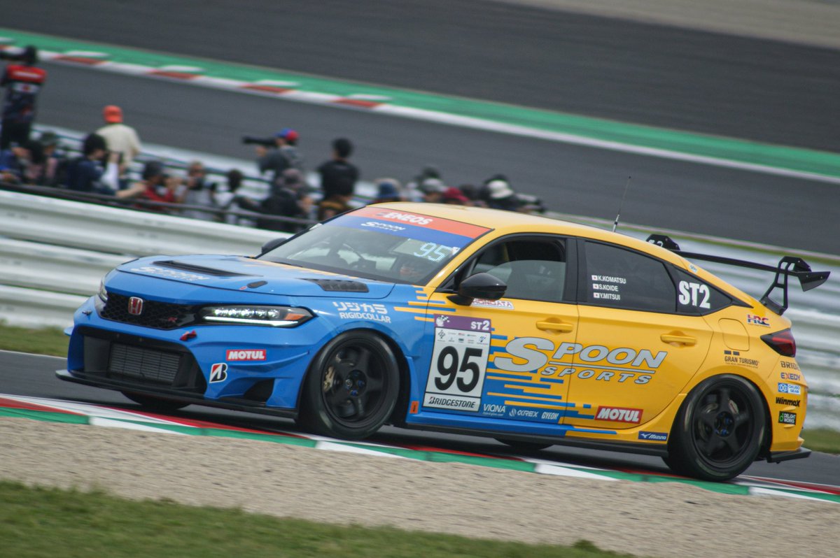 mashiro_REAL17's tweet image. スーパー耐久シリーズ2026 Rd.2 鈴鹿5H
#95 SPOONリジカラシビック
小松一臣/小出峻/三井優介

優勝おめでとう御座います🎉
#S耐 #スーパー耐久シリーズ #supertaikyu