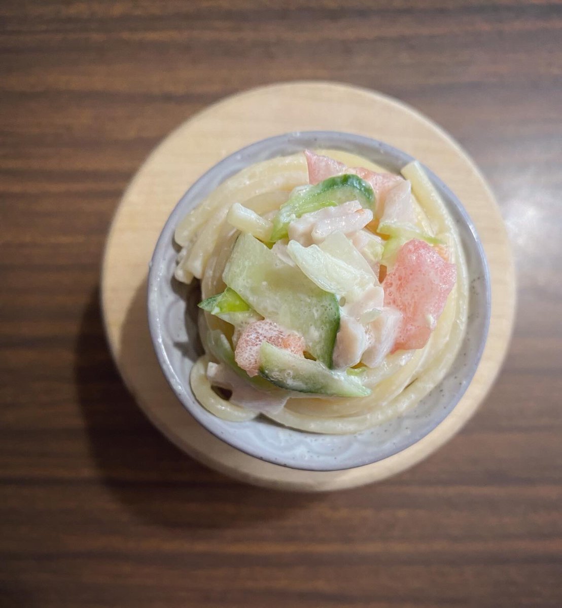 3/15のお昼ごはん
＊スパゲティサラダ
#ねんご飯