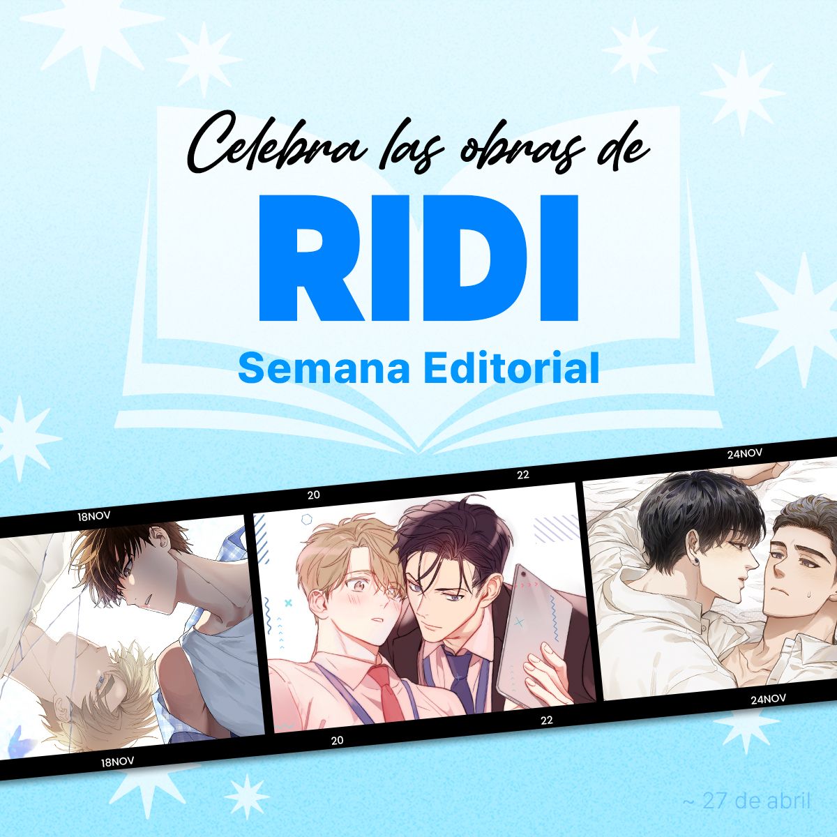 Lezhin_ES's tweet image. 📚 Semana editorial 

Aprovecha coinback y capítulos gratis
y dinos… ¿cuál te atrapó más? 🔥 

🩵 buff.ly/YddRUNO 

#LezhinES #SemanaEditorial #Coinback #CapsGratis