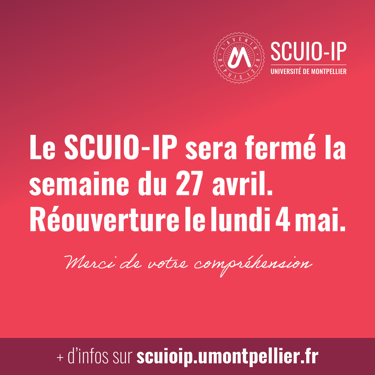 SCUIO-IP Université de Montpellier tweet media