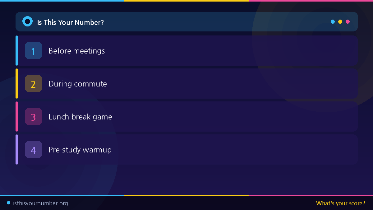 palettebox0411's tweet image. My afternoon coffee replacement: one round of mental math

Brain wakes up, focus sharpens, and it's actually fun

isthisyournumber.org/?utm_source=x&amp;amp;… #BrainGame #Productivity