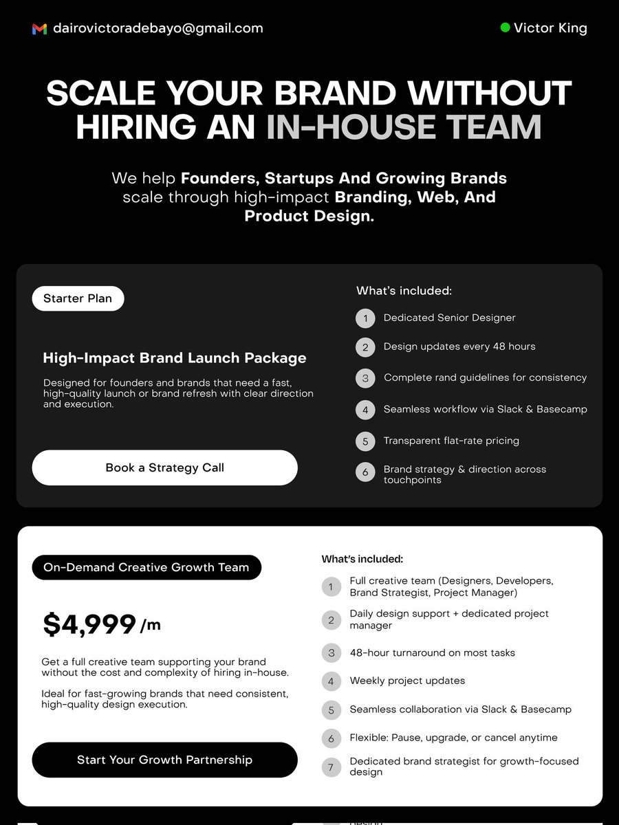 victorking_1's tweet image. Curious how many of these have you actually defined in your business?

#BrandStrategy #BrandDesigner #VisualDesigner #LogoDesign #ViqConcepts