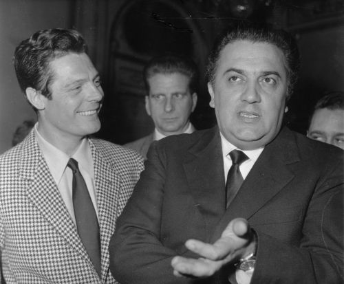 “Don’t tell me what I’m doing; I don’t want to know.”

- Fellini

With Marcello Mastroianni here