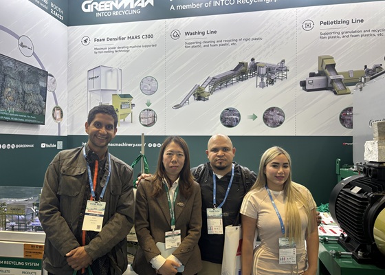 intcogreenmax's tweet image. 🚨 #CHINAPLAS2026 is on!

📅 Apr 21–24
📍 Shanghai | Hall 2.1, Booth A137
#GreenMax is showcasing its centrifugal dewatering machine — a key part of the washing line that quickly removes water from washed material and boosts recycling efficiency.💧♻️
Come see it live!#WashingLine