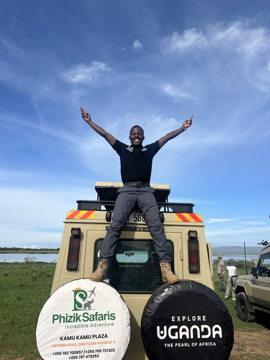 The_Ugandan_Boy's tweet image. We are for day 4/11 days with the Egyptian delegation. 
Game drive done , many animals registered of course lions 🦁 inclusive 😀
#ExploreUganda 
#visituganda 
#Gilbert_the_Guide
