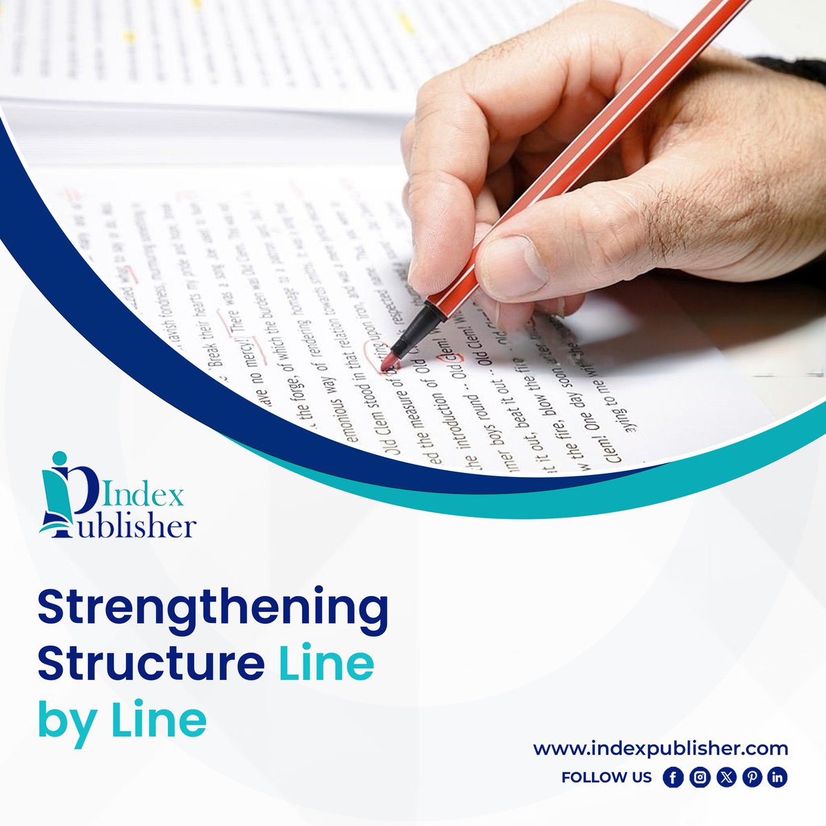 IndexPublisher's tweet image. Make every line stronger with professionally refined writing. Our Line Editing service enhances clarity, flow, and structure so your manuscript reads exactly the way it should.

Start your editing journey today:
🌐indexpublisher.com

#lineediting #editingservices #manuscript