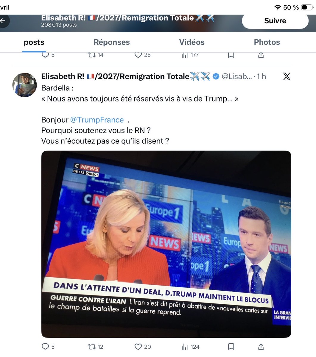 Cath_RN95's tweet image. 🚨🚨🚨A QUOI SERT #Reconquete ? Petit thread sur le compte @lisabethdanj
Ce compte ne fait que cracher sa haine sur le #RN 
Elle diffuse fakes sur fakes
Voici un petit aperçu de sa prose 
3% aux élections

Ils ont un réel problème dans ce parti 

#RN
#JusquAlaVictoire