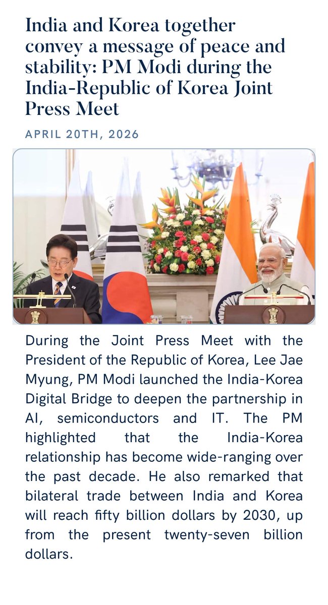 ShatrughanModa's tweet photo. India and Korea together convey a message of peace and stability: PM Modi during the India-Republic of Korea Joint Press Meet 
https://t.co/xygf4QqsMB via NaMo App https://t.co/xWANRG7zez