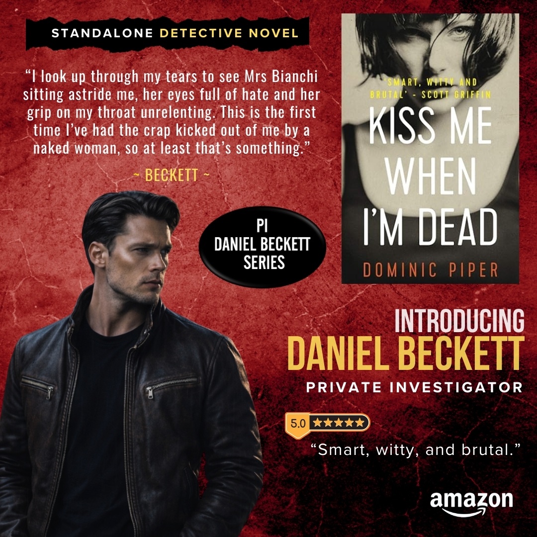 DominicPiper999's tweet image. Kiss Me When I'm Dead. Dominic Piper.

"This is a fantastic start to the series and I can't wait to get stuck into the rest."

viewBook.at/KMWID

#MustRead #DanielBeckett #PrivateInvestigator #Addictive #Dark #Standalone #Noir #Thriller #BookBoost