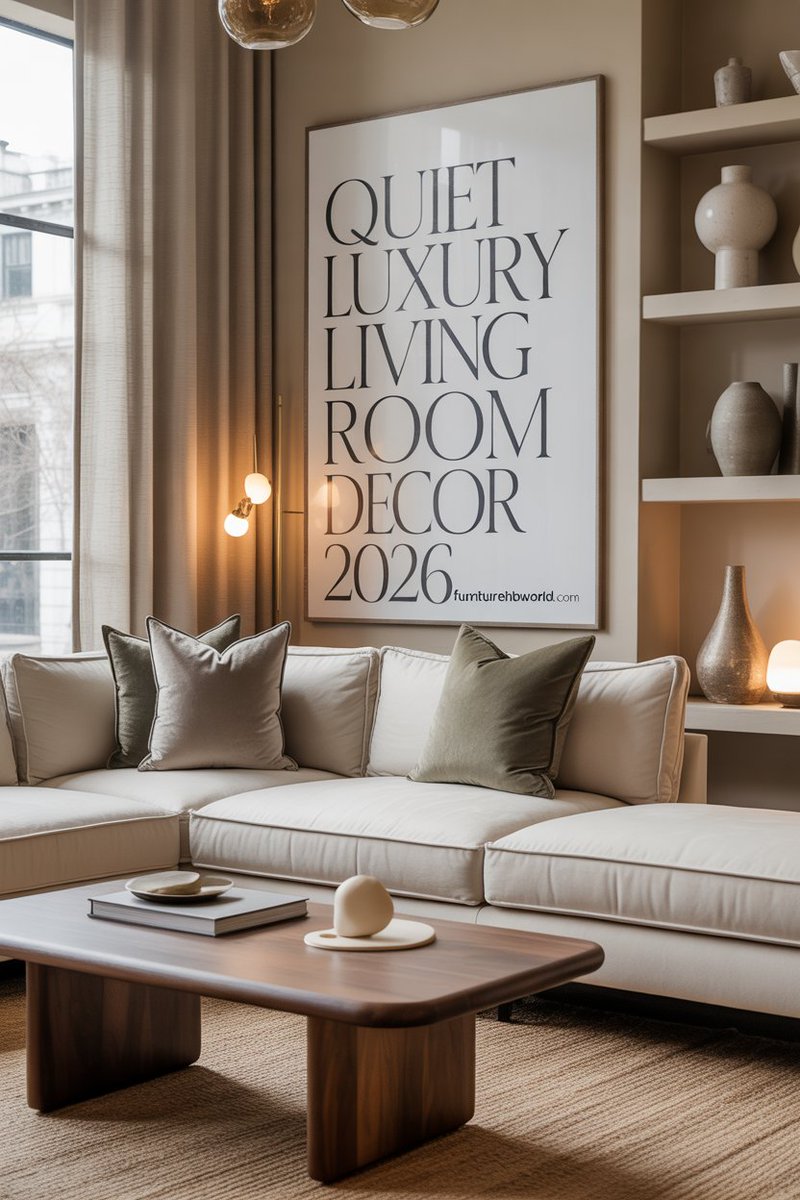 Furniturehub678's tweet image. Living Room Decor That Feels Calm &amp;amp; Rich 💎
Description: Comfort meets elegance in quiet luxury design.
#CalmLuxury, #HomeStyle, #QuietLuxury