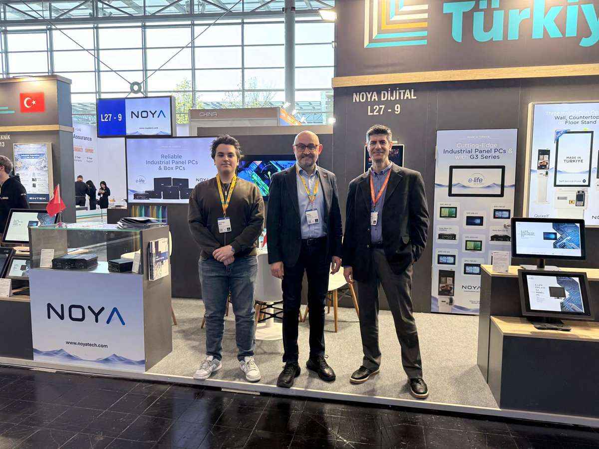 noya_tech's tweet photo. Hannover Messe 2026'da heyecan hız kesmeden devam ediyor! 🚀

Fuarın ikinci gününe harika bir enerjiyle başladık. İlk gün standımızı ziyaret eden, yeni nesil endüstriyel çözümlerimize ilgi gösteren tüm ziyaretçilerimize teşekkür ederiz.

📍 Salon: Hall 14
📌 Stant: L27-9 https://t.co/CbkP2UgRTO