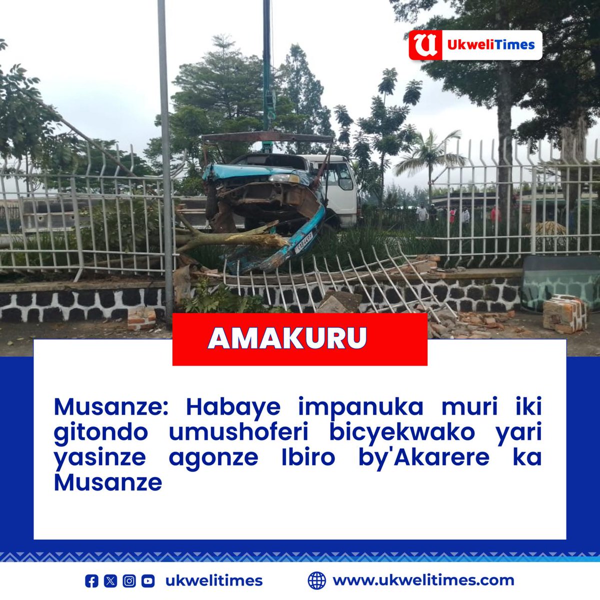 🚨AMAKURU MASHYA🚨 Mu Karere ka Musanze habaye impanuka muri iki gitondo ...