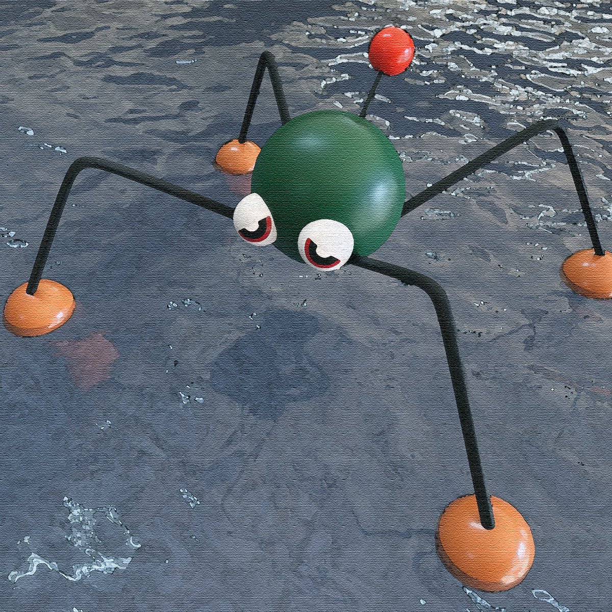 choro_blender's tweet photo. スーパーマリオ64のみずびたシティーの絵画🖼️

#b3d #blender https://t.co/rehcbetfMM
